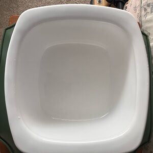 Corningware White 4 qt Dutch Oven Bowl no lid. squeaky clean